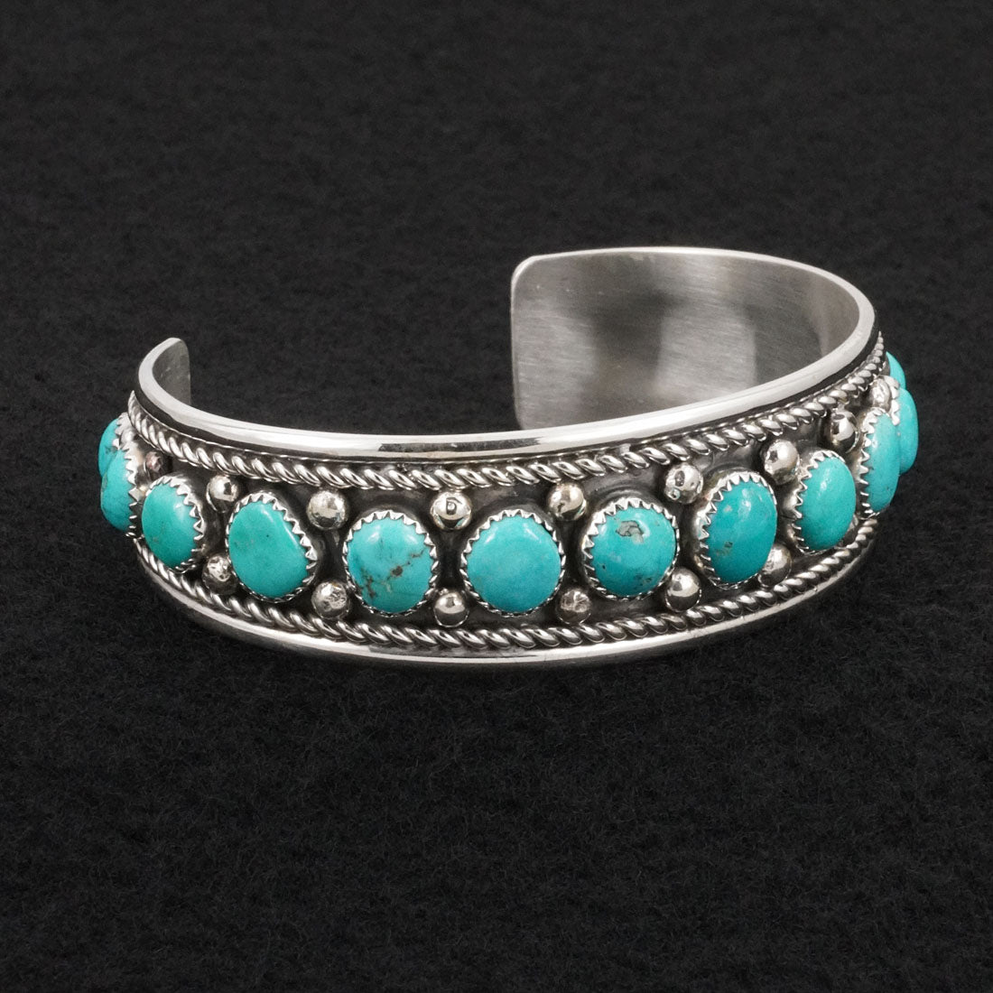 Chester Charley Turquoise & Sterling Silver Bracelet