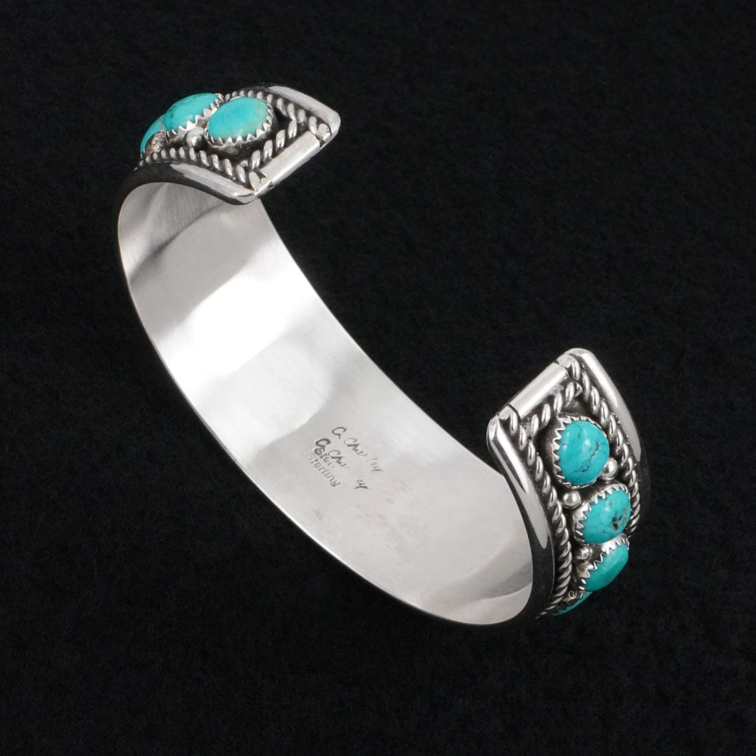 Chester Charley Turquoise & Sterling Silver Bracelet