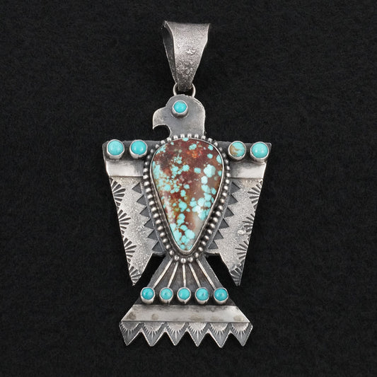 Shawn Cayatineto Turquoise & Sterling Silver Pendant