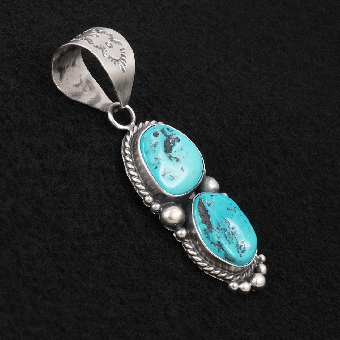 Anthony Brown Turquoise & Sterling Silver Pendant