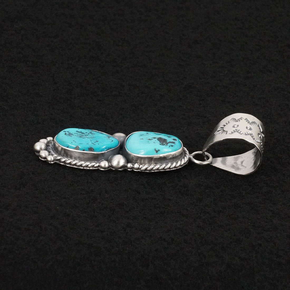 Anthony Brown Turquoise & Sterling Silver Pendant