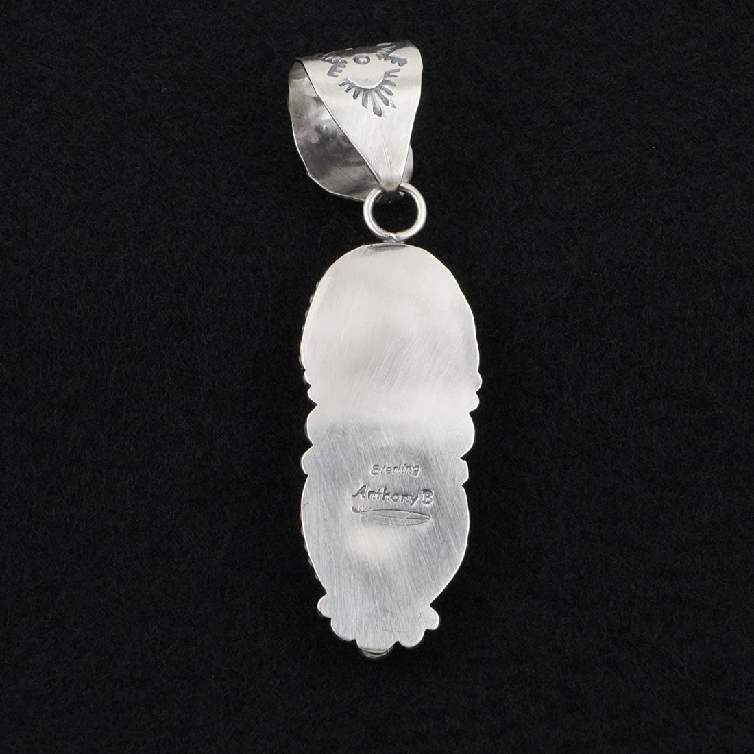 Anthony Brown Turquoise & Sterling Silver Pendant