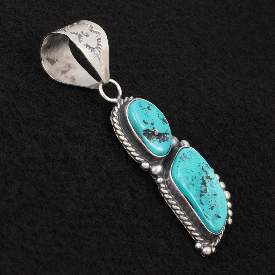Anthony Brown Turquoise & Sterling Silver Pendant