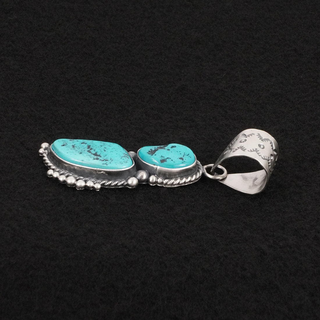 Anthony Brown Turquoise & Sterling Silver Pendant