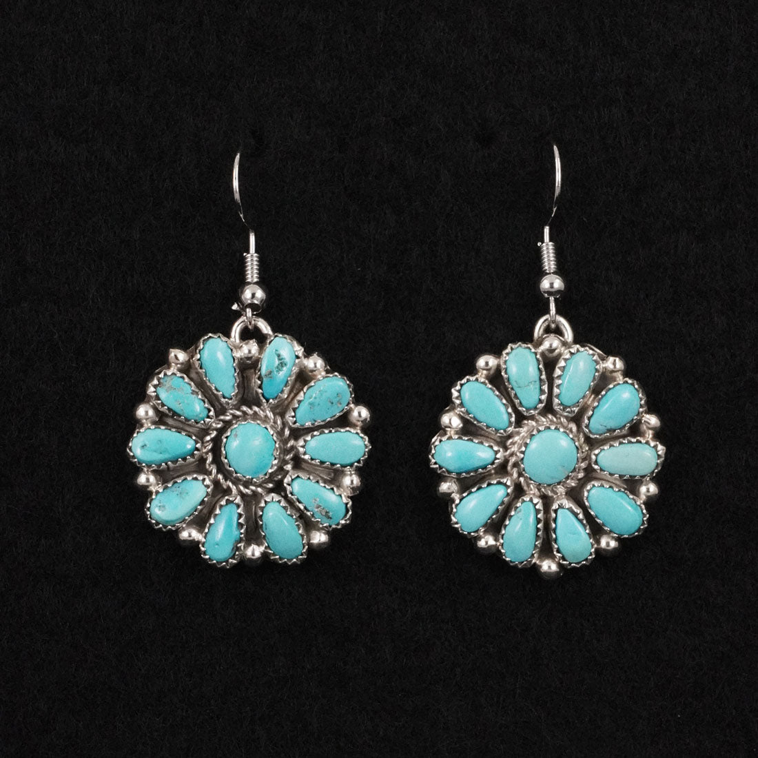 Justina Wilson Turquoise & Sterling Silver Earrings