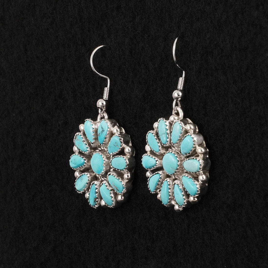 Justina Wilson Turquoise & Sterling Silver Earrings