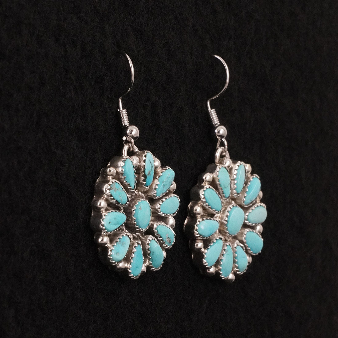 Justina Wilson Turquoise & Sterling Silver Earrings