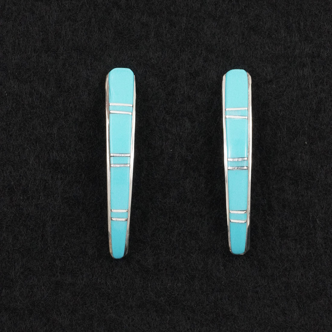 Terrance Panteah Turquoise & Sterling Silver Earrings