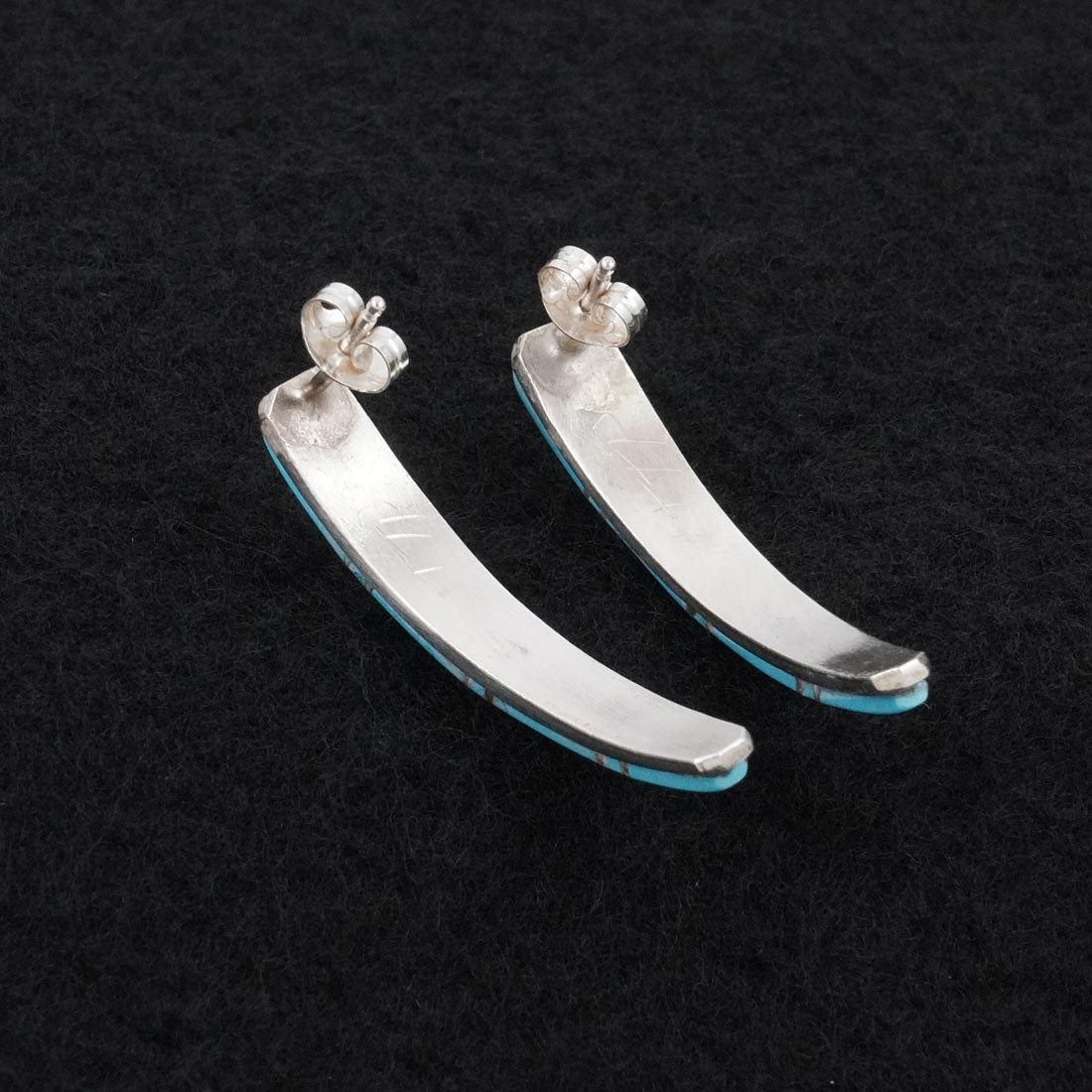 Terrance Panteah Turquoise & Sterling Silver Earrings