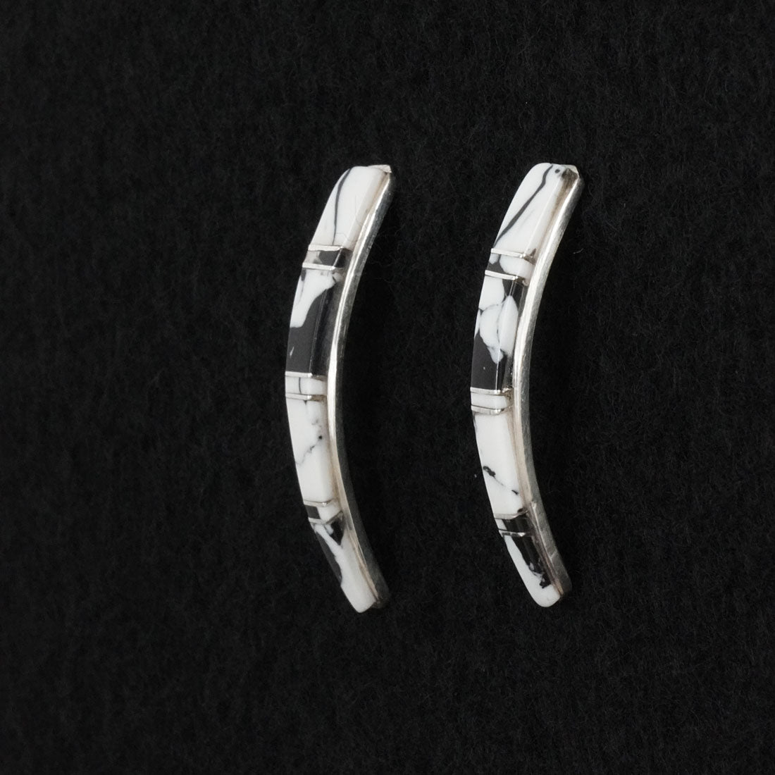 Terrance Panteah White Buffalo & Sterling Silver Earrings