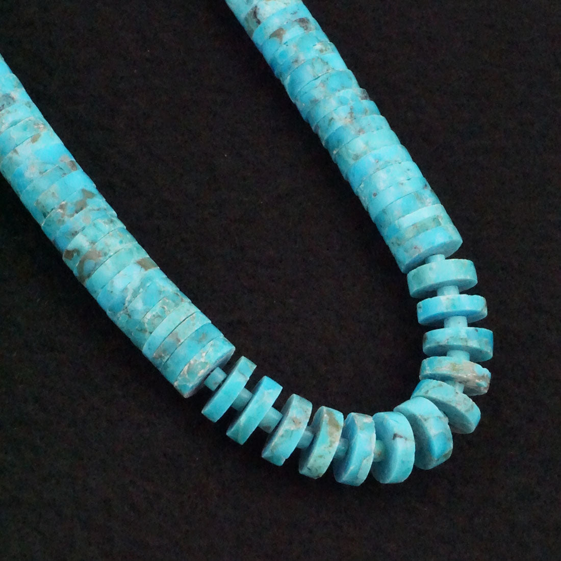 Lupe Lavato Turquoise & Sterling Silver Necklace 20"