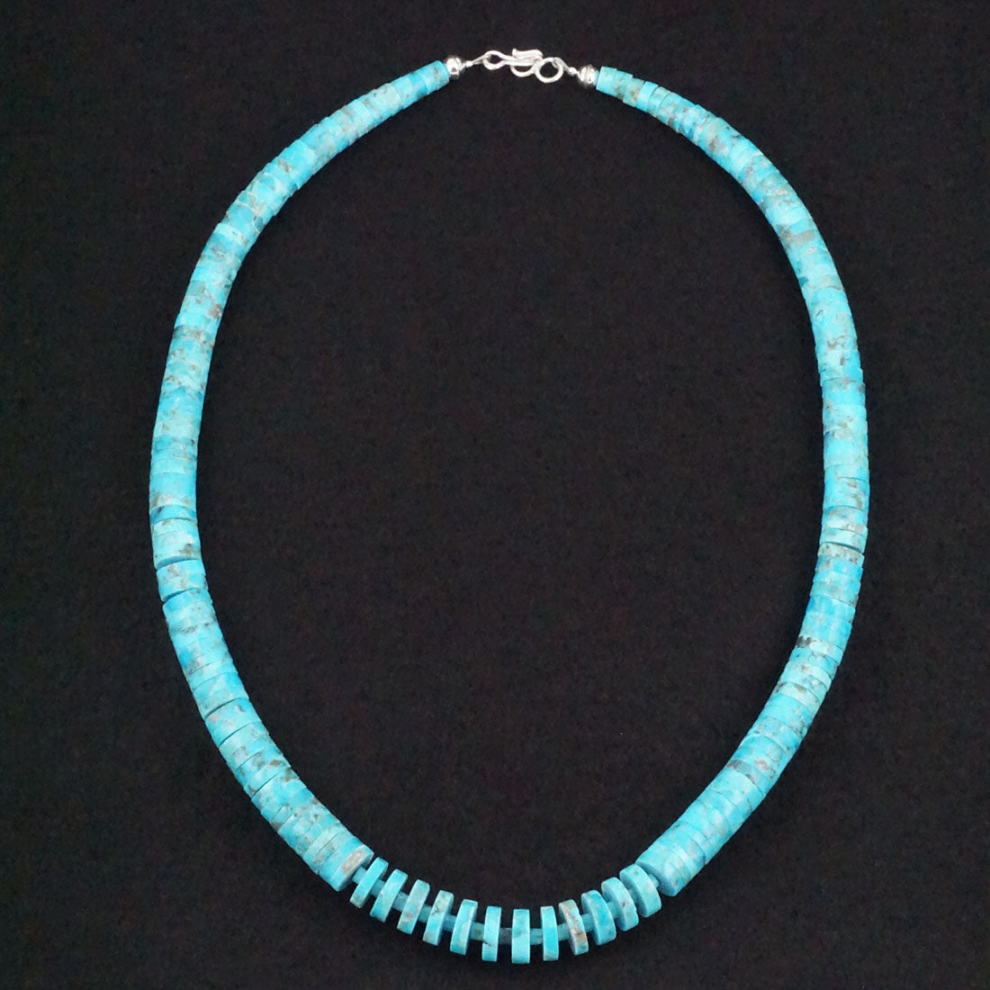 Lupe Lavato Turquoise & Sterling Silver Necklace 20"