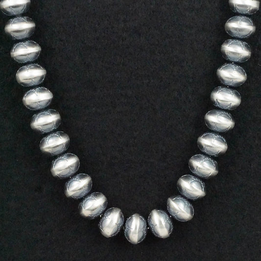 Bryannen Halwood Sterling Silver Navajo Pearl Necklace 24"