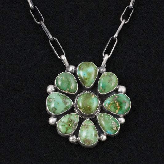 Bobby Johnson Turquoise & Sterling Silver Necklace