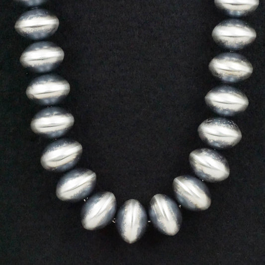 Bryannen Halwood Sterling Silver Navajo Pearl Necklace 26"