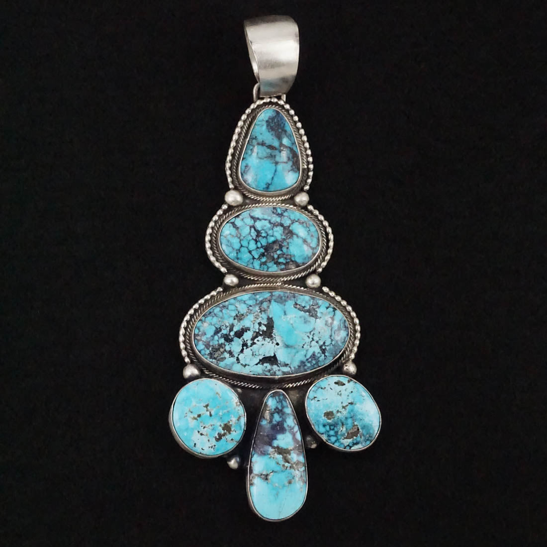 Bobby Johnson Turquoise & Sterling Silver Pendant