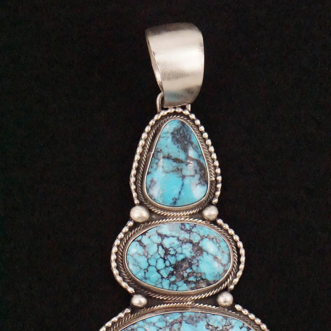 Bobby Johnson Turquoise & Sterling Silver Pendant