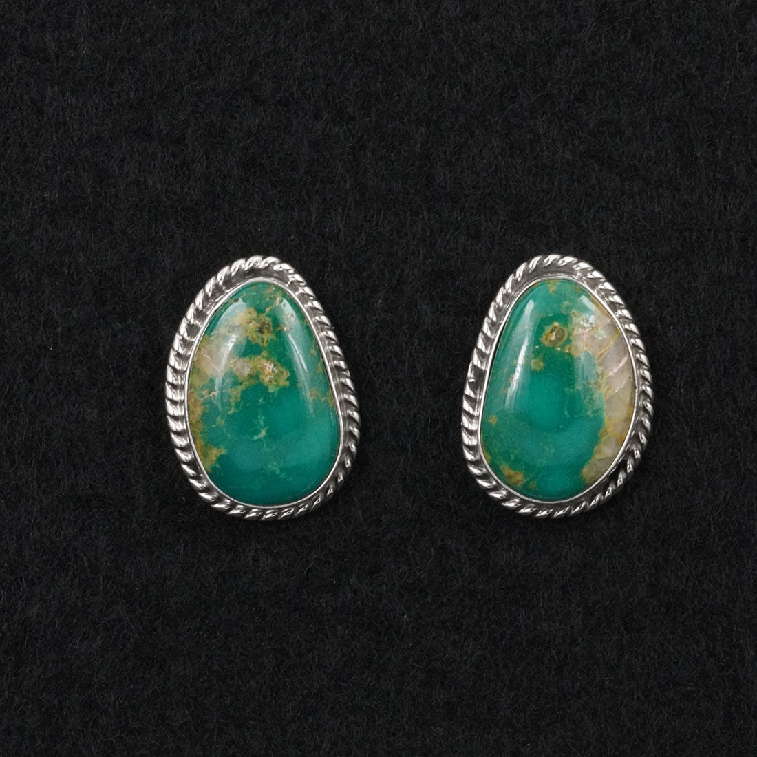 Eugene Gruber Turquoise & Sterling Silver Earrings
