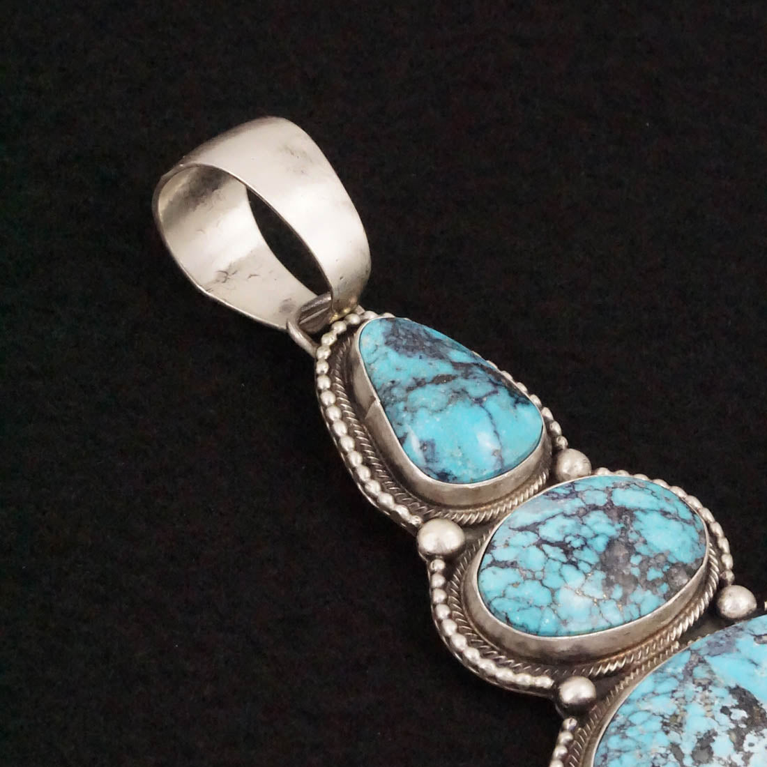 Bobby Johnson Turquoise & Sterling Silver Pendant