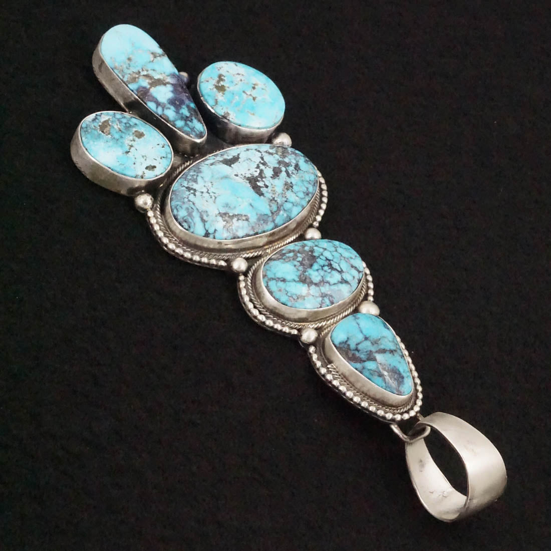 Bobby Johnson Turquoise & Sterling Silver Pendant