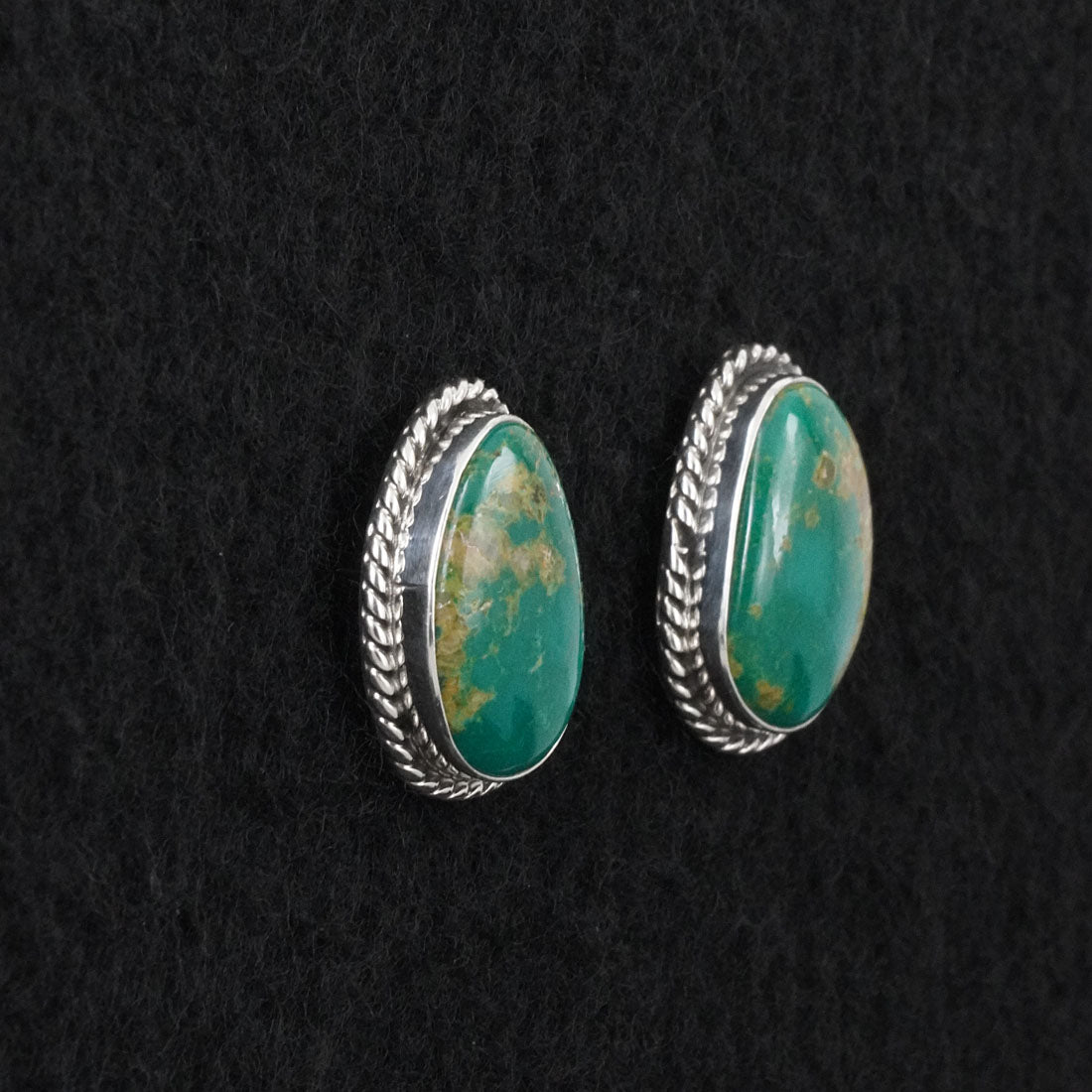 Eugene Gruber Turquoise & Sterling Silver Earrings