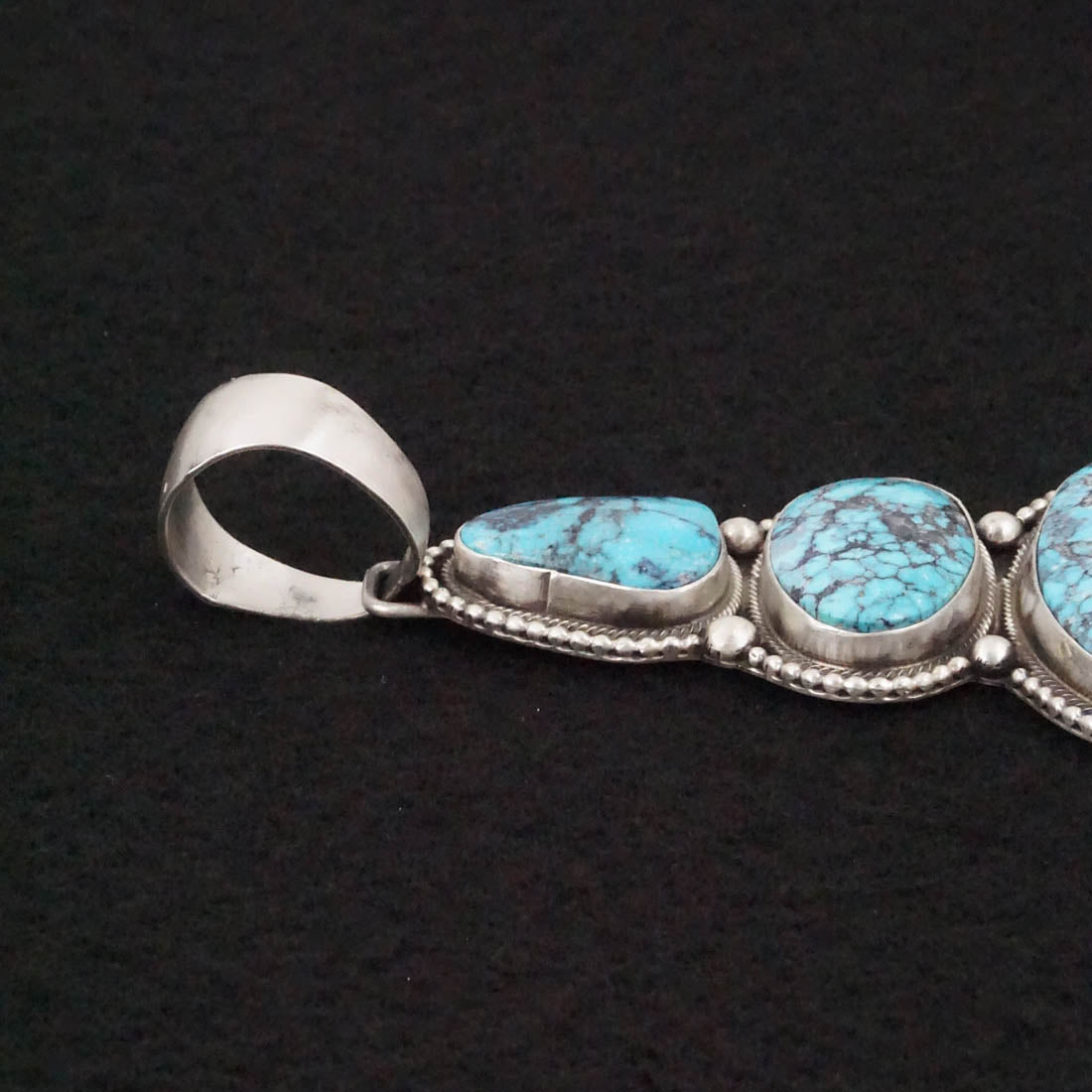 Bobby Johnson Turquoise & Sterling Silver Pendant