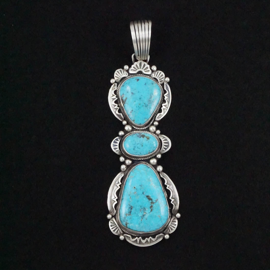 Bobby Johnson Turquoise & Sterling Silver Pendant