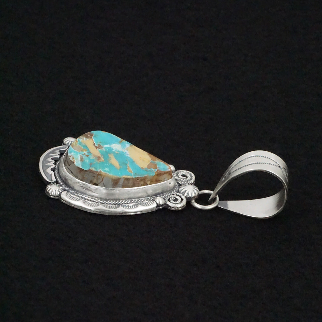 Jackson Hoskie Turquoise & Sterling Silver Pendant