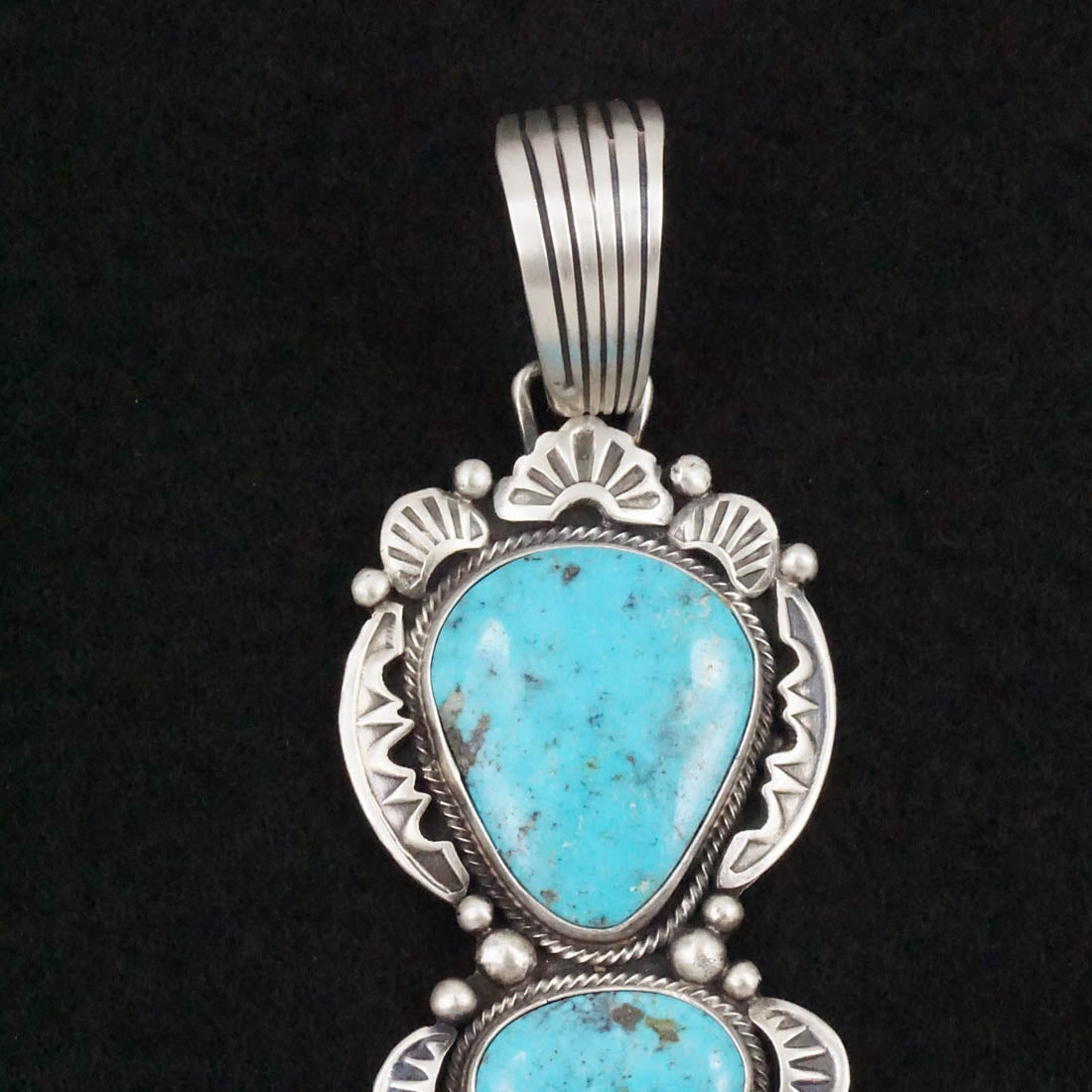 Bobby Johnson Turquoise & Sterling Silver Pendant