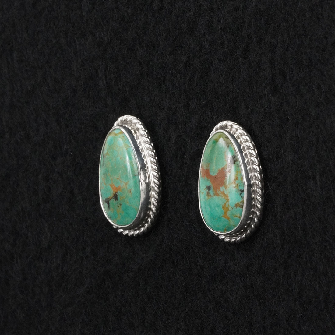 Eugene Gruber Turquoise & Sterling Silver Earrings
