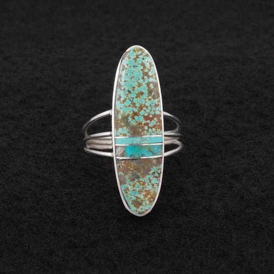 Harold Smith Turquoise & Sterling Silver Ring Size 8.5