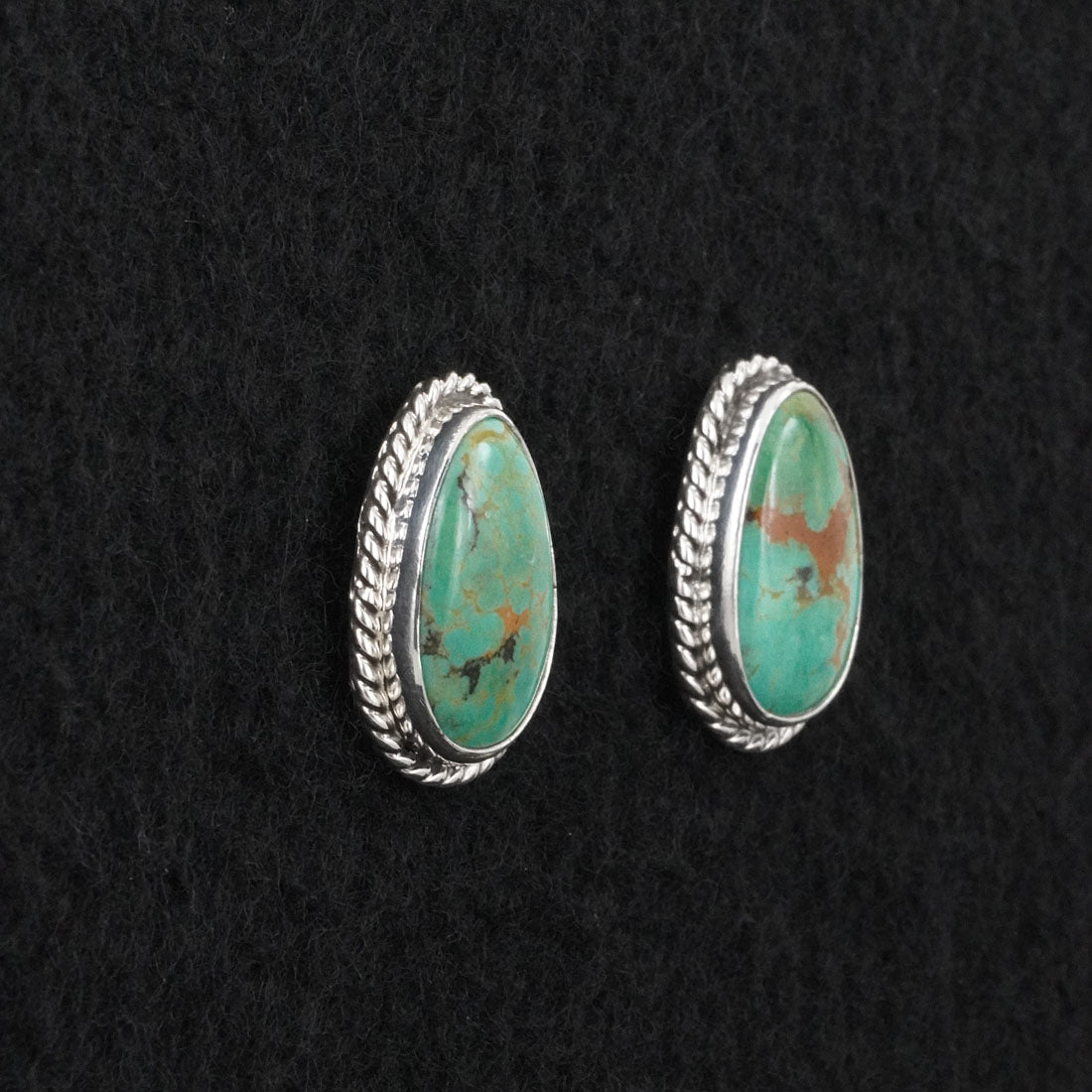 Eugene Gruber Turquoise & Sterling Silver Earrings