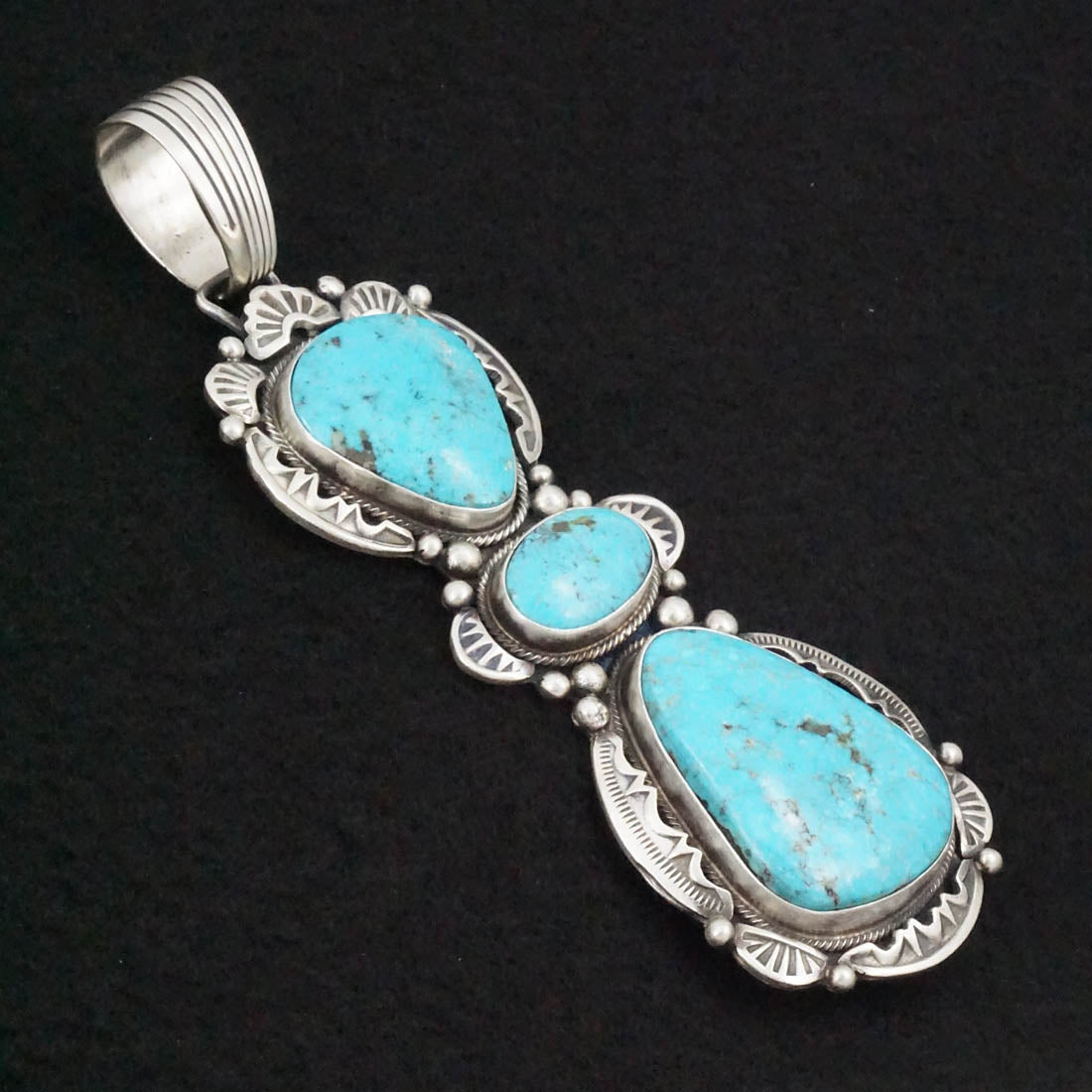 Bobby Johnson Turquoise & Sterling Silver Pendant