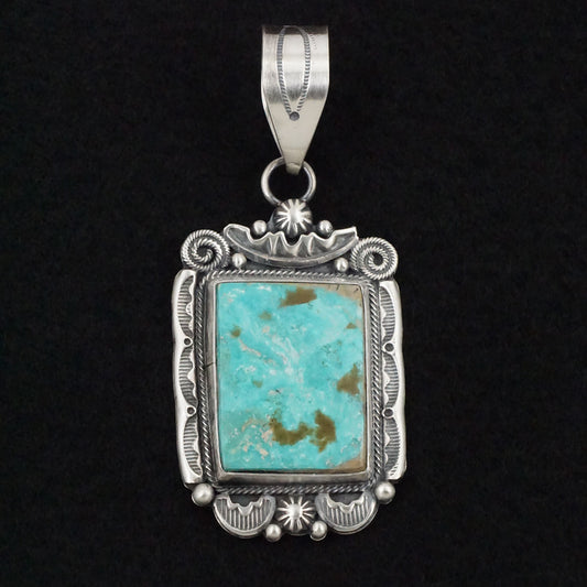 Jackson Hoskie Turquoise & Sterling Silver Pendant