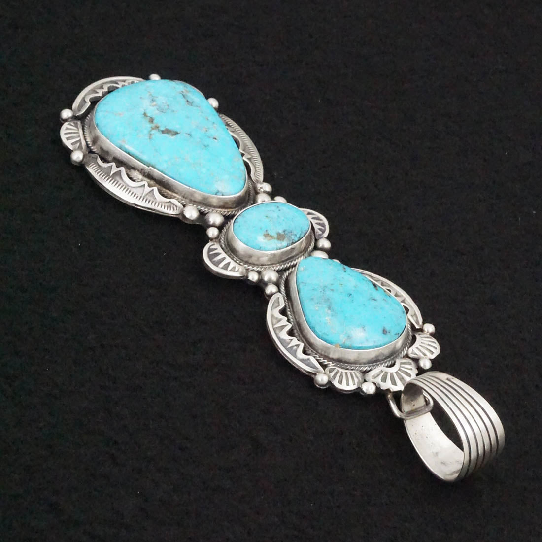 Bobby Johnson Turquoise & Sterling Silver Pendant