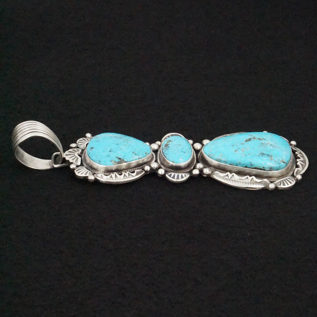 Bobby Johnson Turquoise & Sterling Silver Pendant