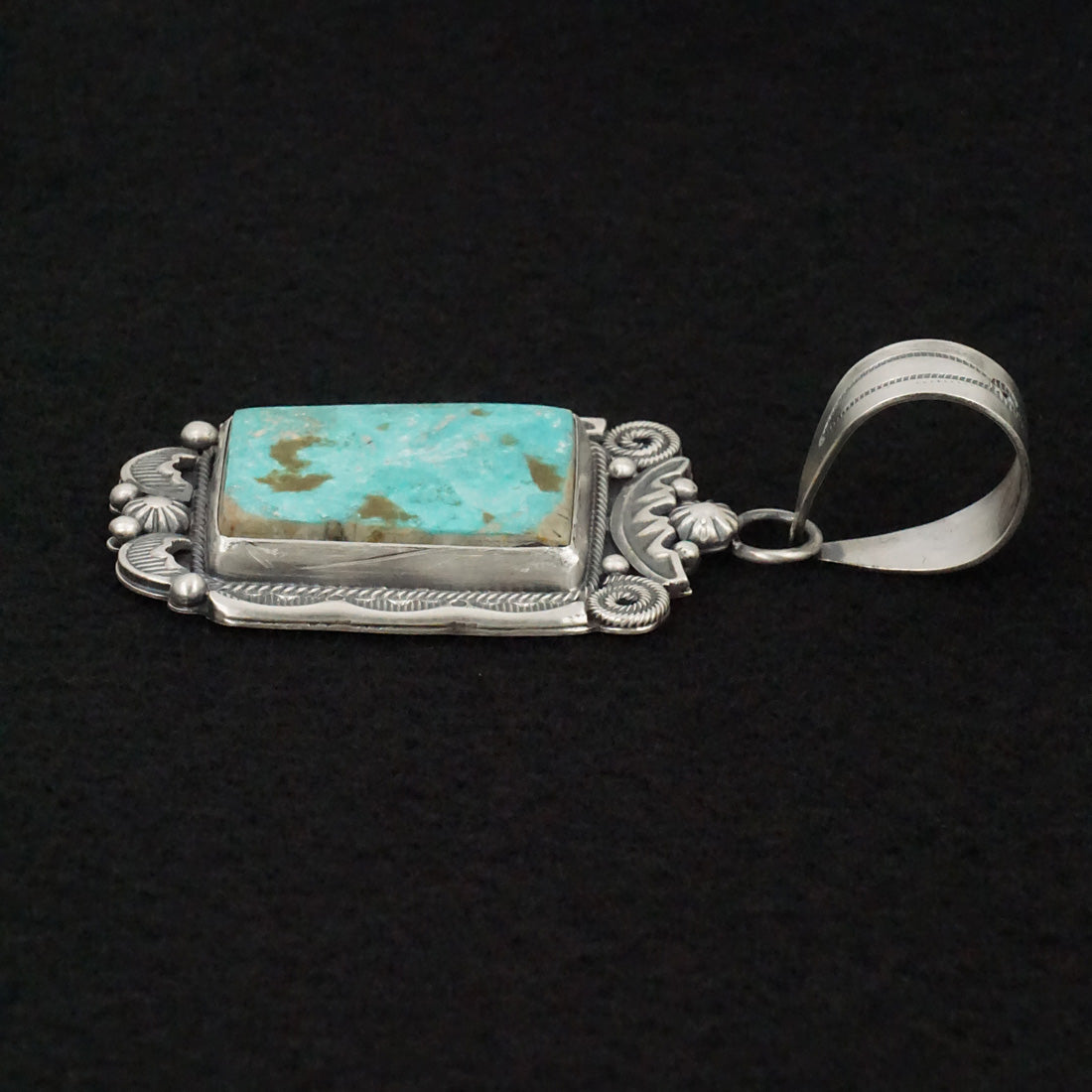 Jackson Hoskie Turquoise & Sterling Silver Pendant