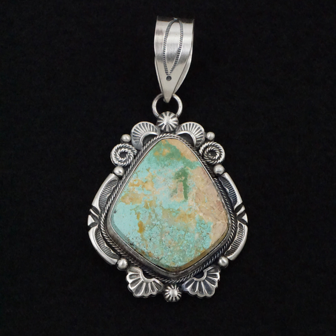 Jackson Hoskie Turquoise & Sterling Silver Pendant