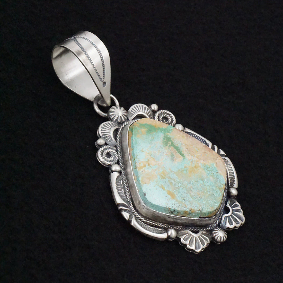 Jackson Hoskie Turquoise & Sterling Silver Pendant