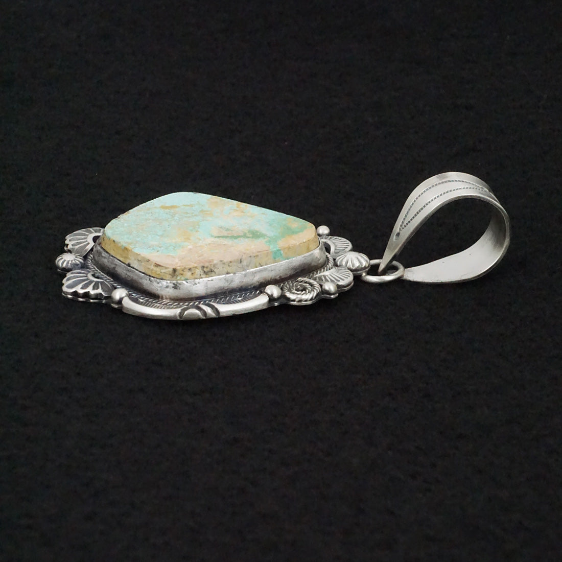 Jackson Hoskie Turquoise & Sterling Silver Pendant