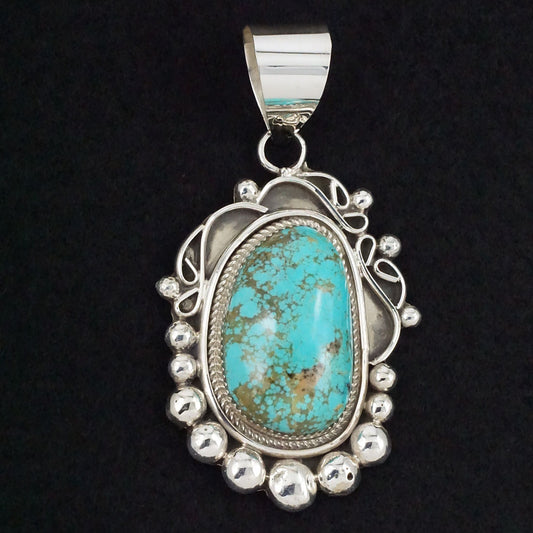 Ray Nez Turquoise & Sterling Silver Pendant