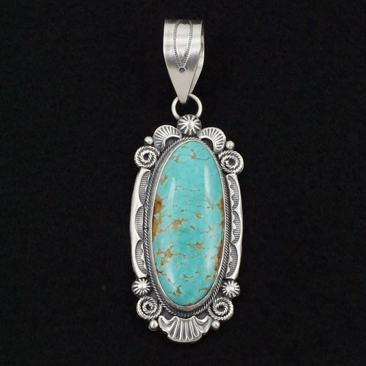 Jackson Hoskie Turquoise & Sterling Silver Pendant