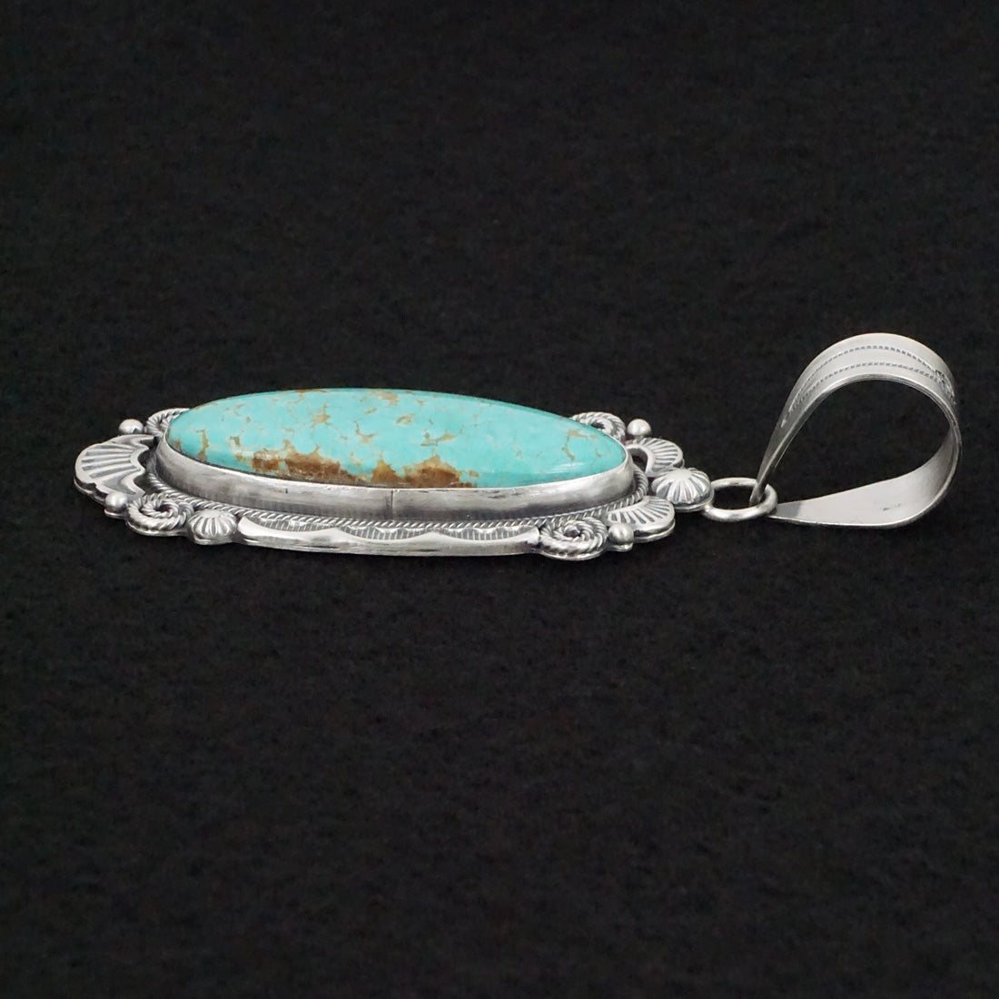 Jackson Hoskie Turquoise & Sterling Silver Pendant