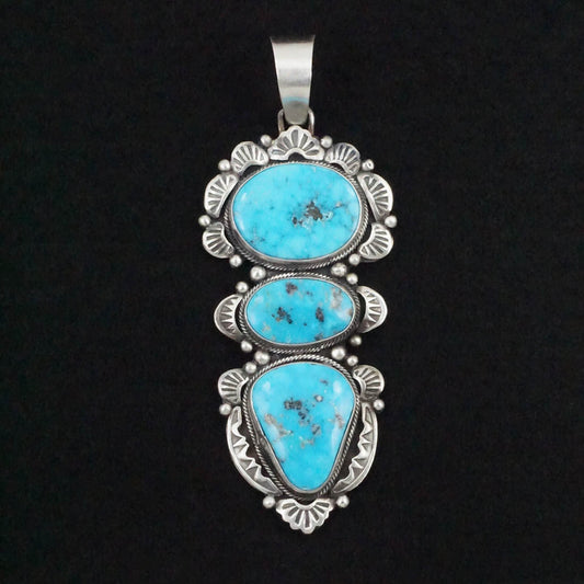 Bobby Johnson Turquoise & Sterling Silver Pendant