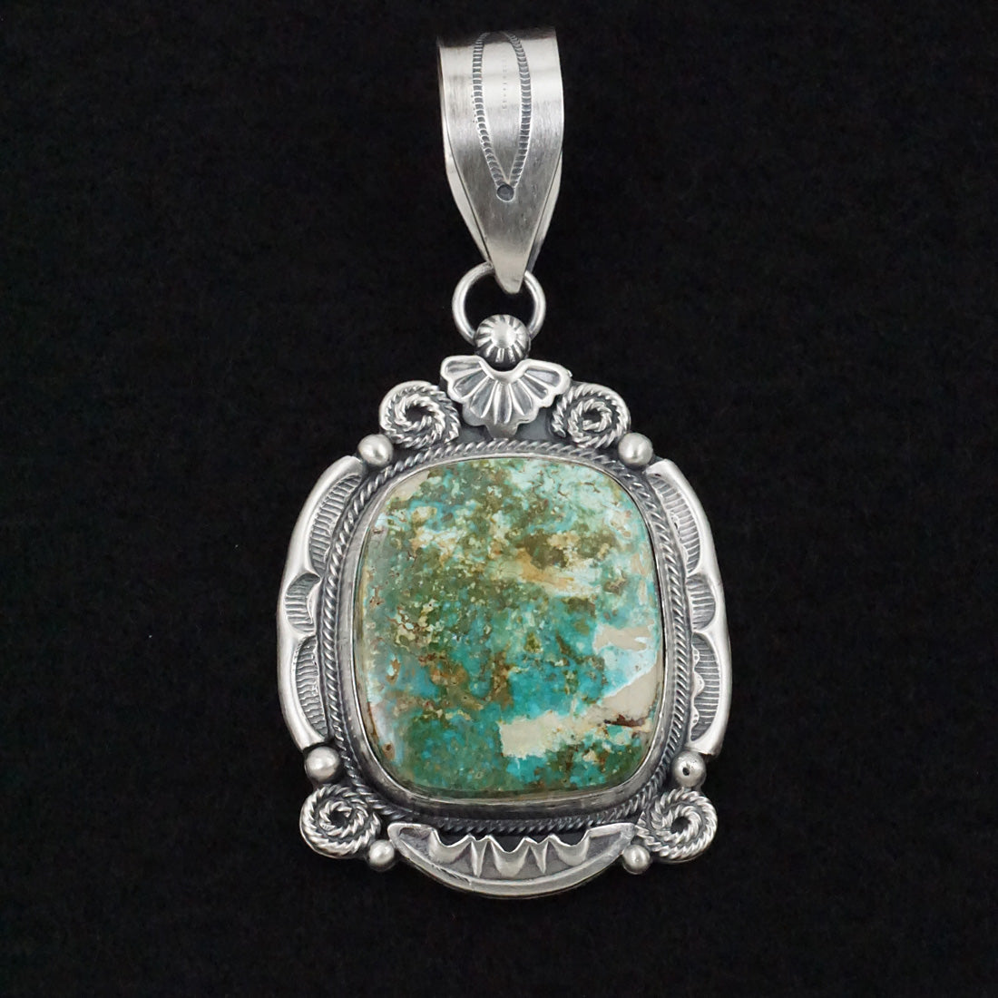 Jackson Hoskie Turquoise & Sterling Silver Pendant