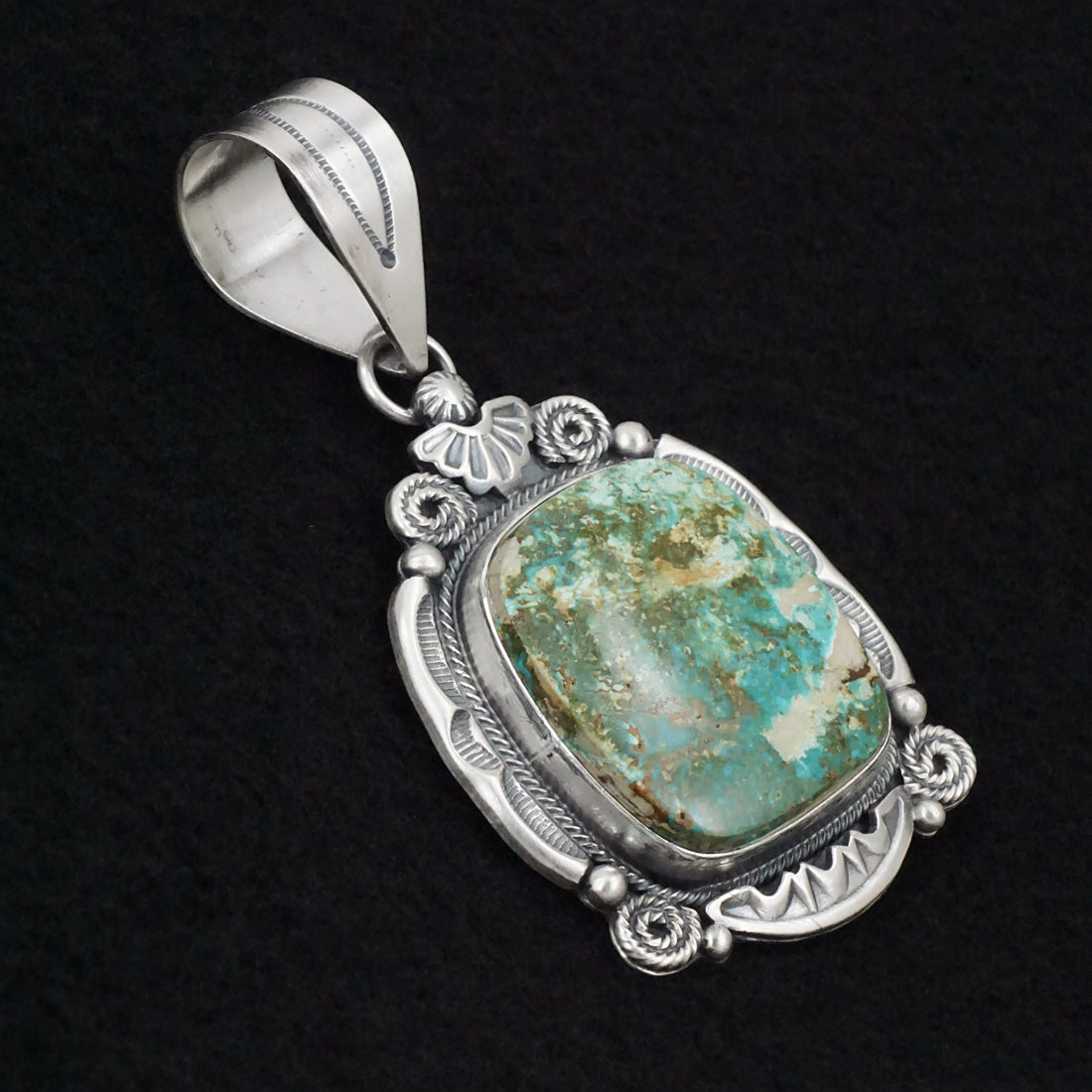 Jackson Hoskie Turquoise & Sterling Silver Pendant