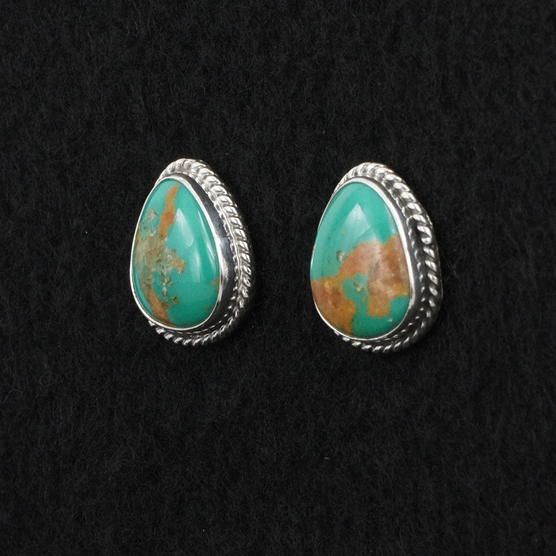 Eugene Gruber Turquoise & Sterling Silver Earrings