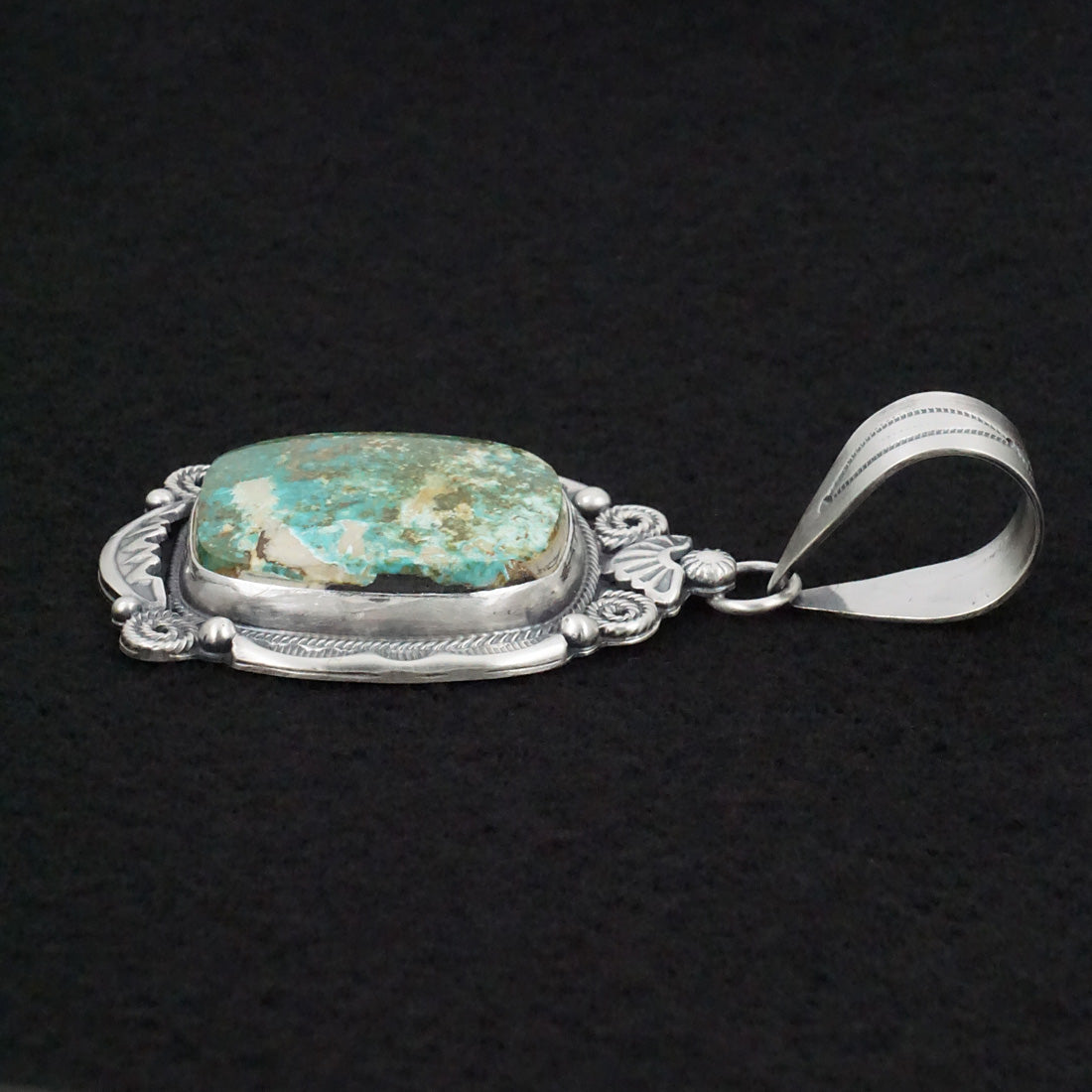 Jackson Hoskie Turquoise & Sterling Silver Pendant