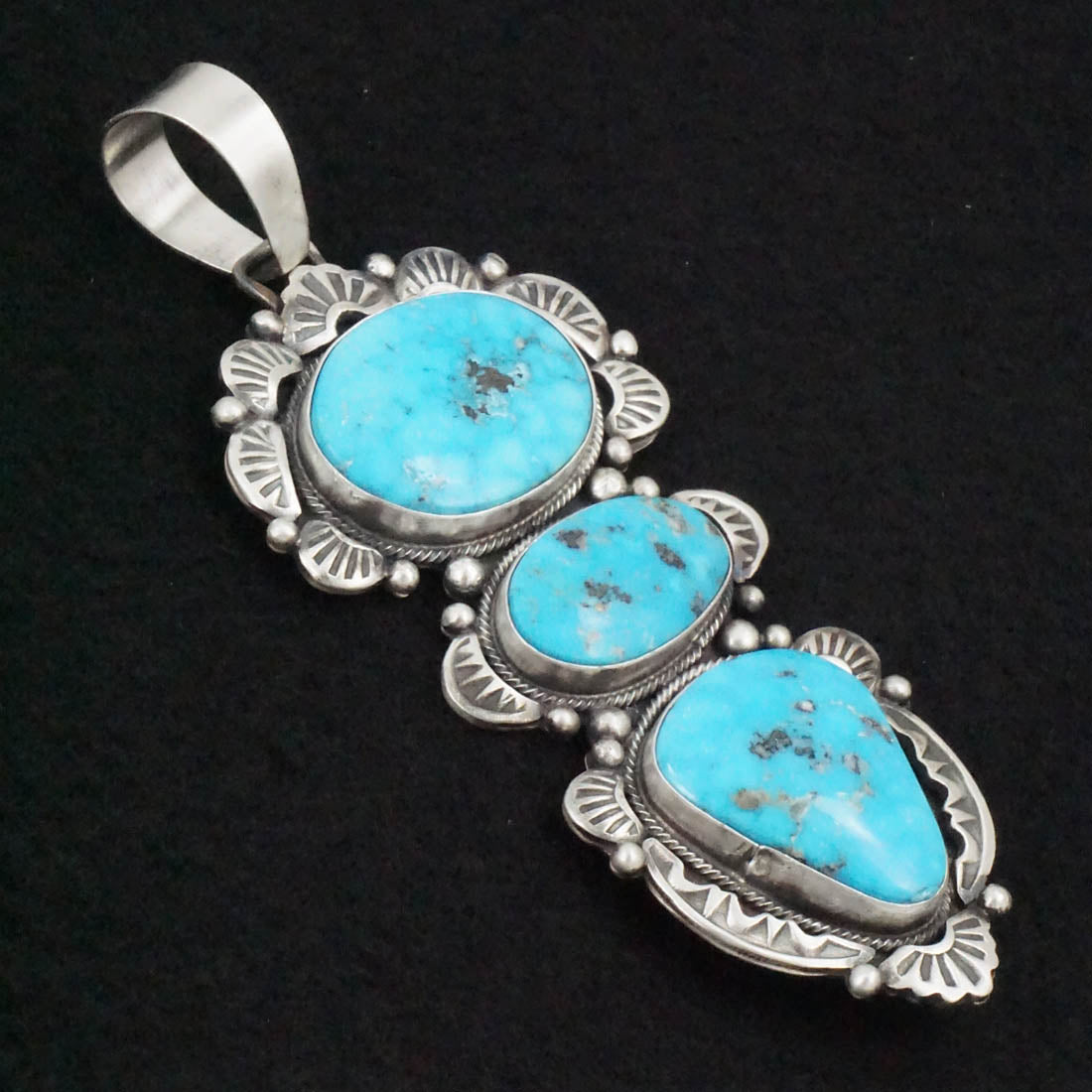 Bobby Johnson Turquoise & Sterling Silver Pendant