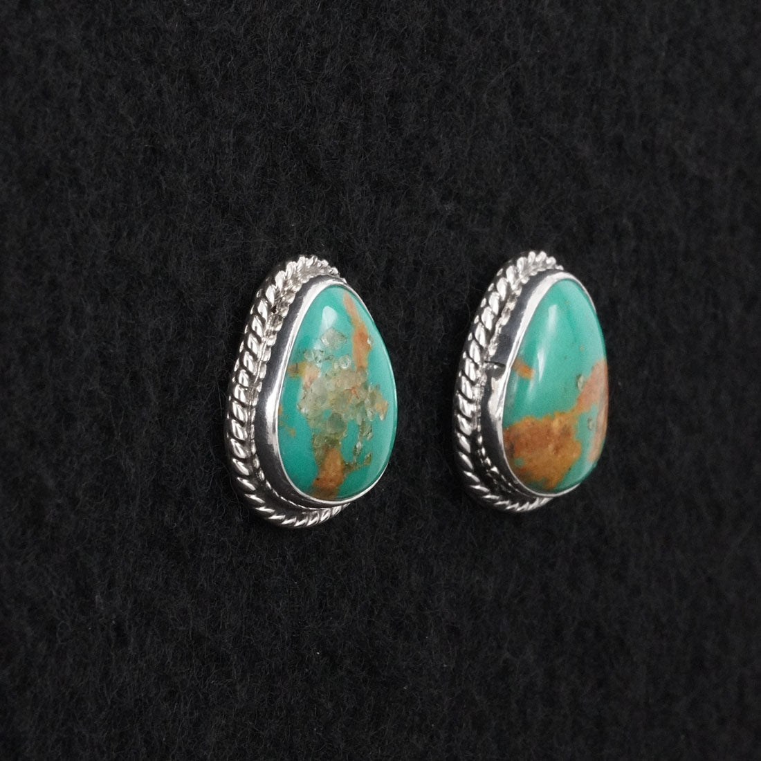 Eugene Gruber Turquoise & Sterling Silver Earrings